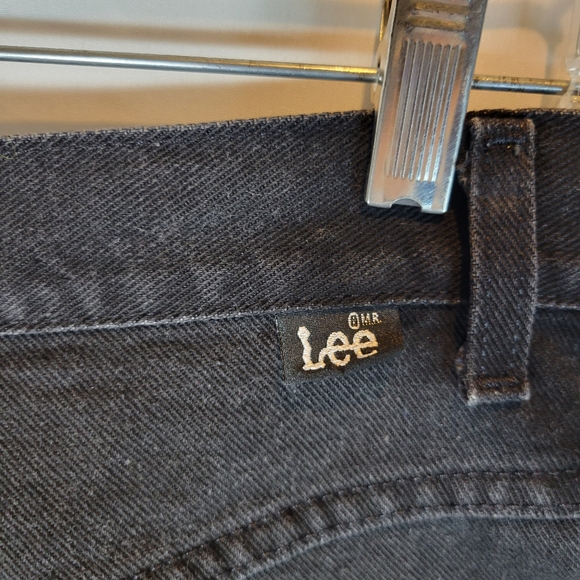 Vtg Lee black pleated high waist mom shorts Size 10 - Picture 3 of 6